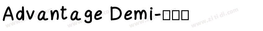 Advantage Demi字体转换